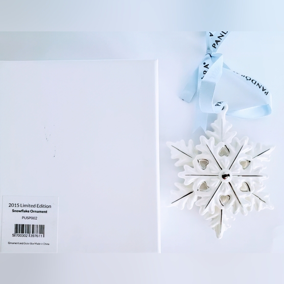 Pandora, 2015, Limited Edition, Porcelain Snowflake, NIB ❄️❄️❄️ - Picture 3 of 15